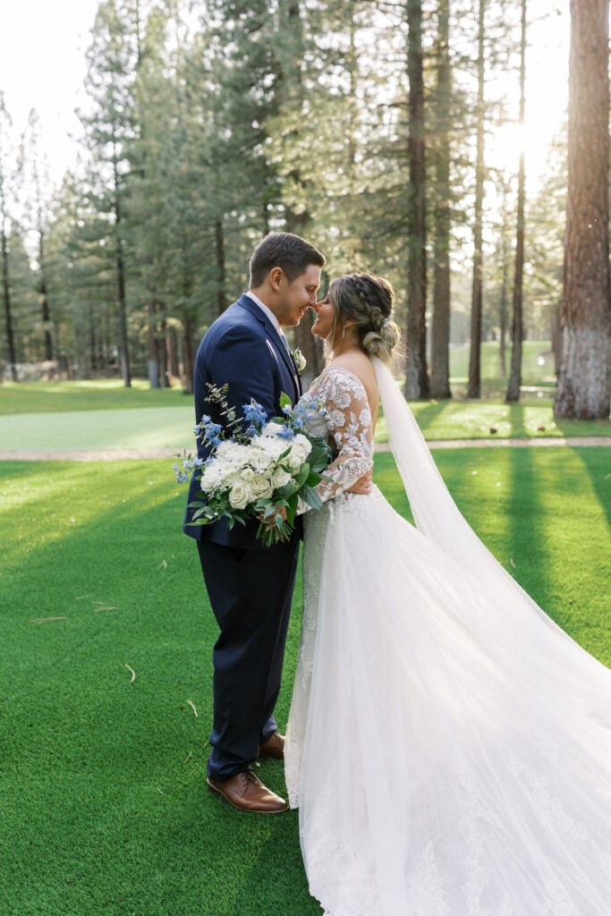 Bride and groom portraits at Chalet View Lodge