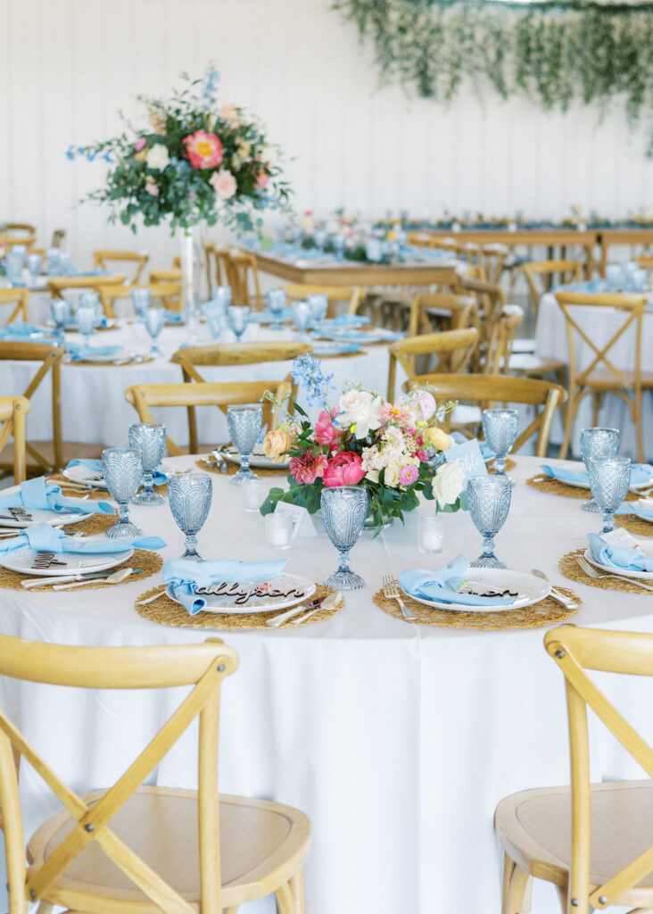 Carter Valley Ranch ceremony with  Colorful SUmmer Flowers