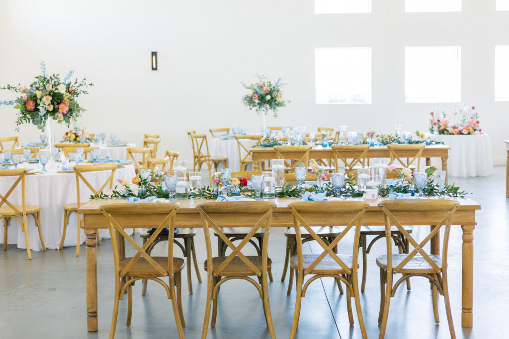 Carter Valley Ranch ceremony with  Colorful SUmmer Flowers