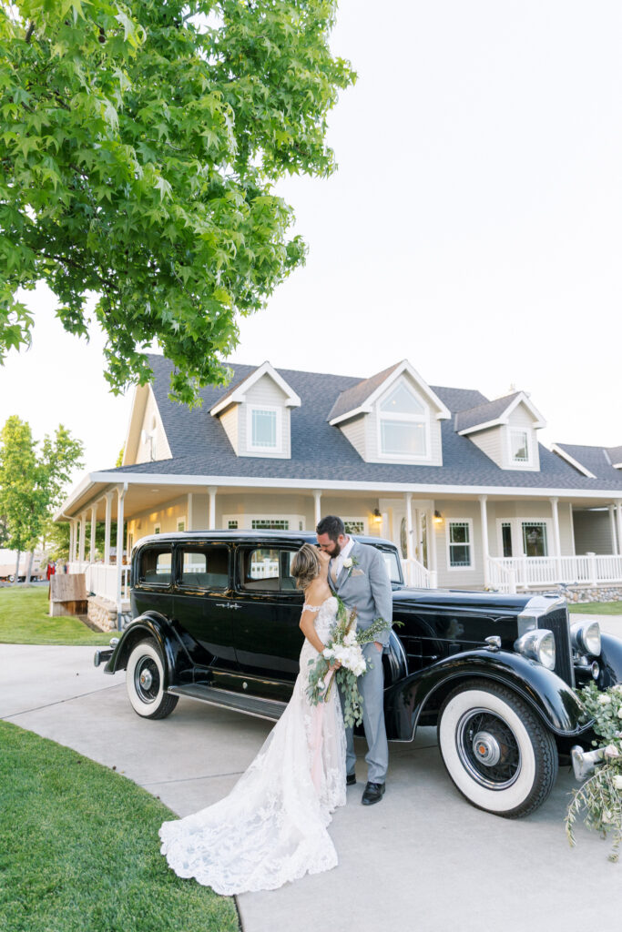 Central Valley Estate wedding Bride and groom