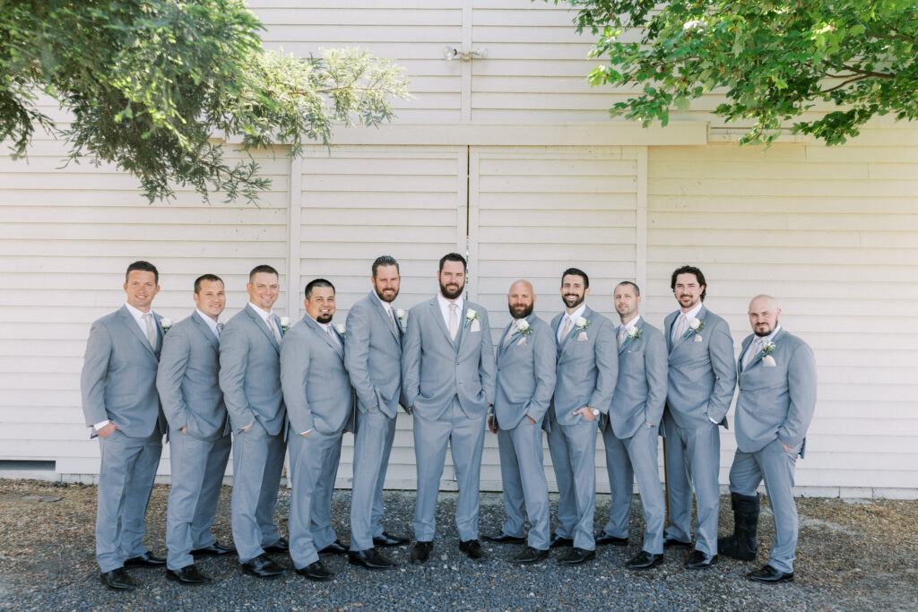 Central Valley Estate wedding wedding groomsmen