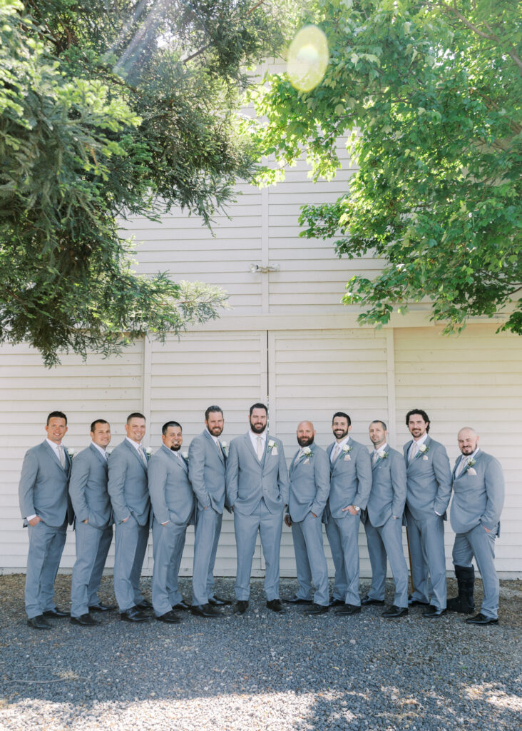 Central Valley Estate wedding wedding groomsmen