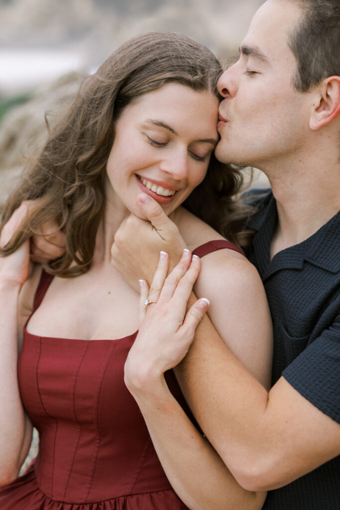 Engagement session at Gray Whale Cove State Beach