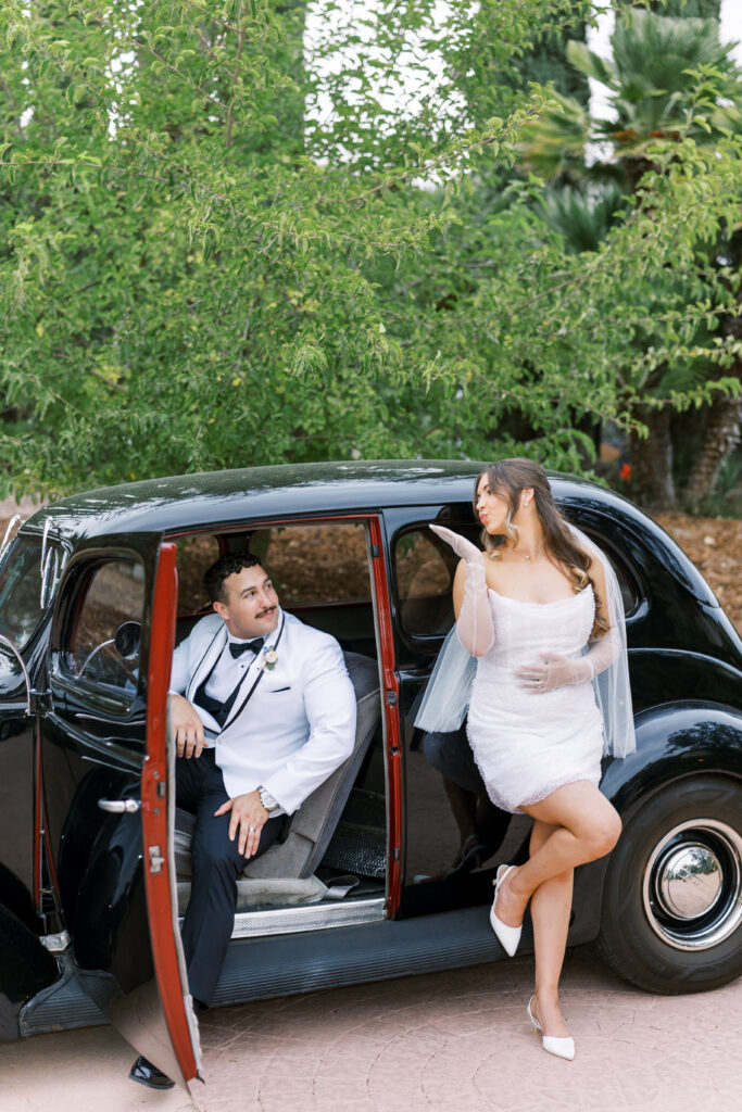 Luxury reception at Paso Robles wedding venue with Luxury Car Exit