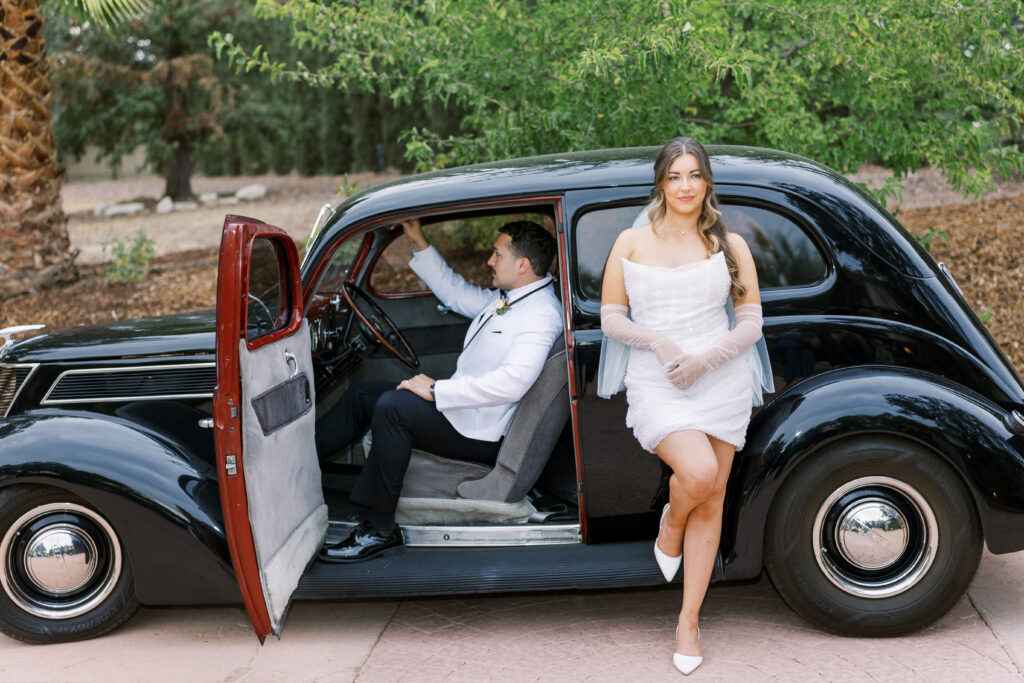 Luxury reception at Paso Robles wedding venue with Luxury Car Exit
