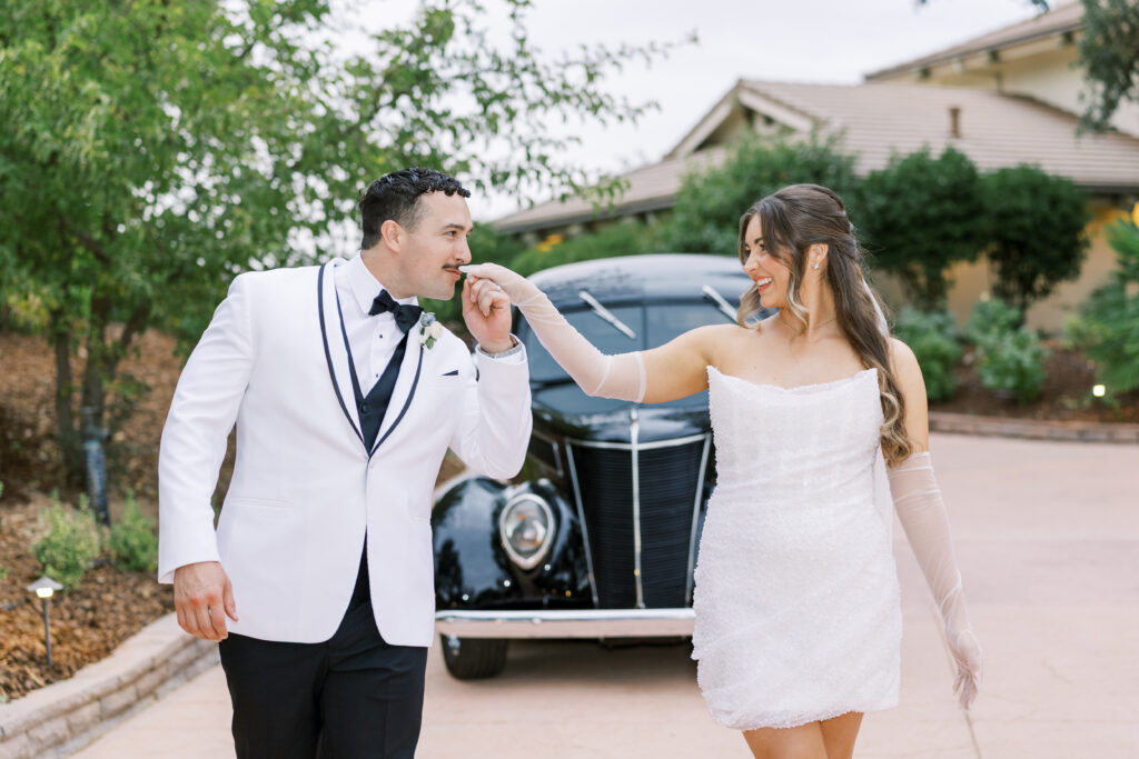 Luxury reception at Paso Robles wedding venue with Luxury Car Exit