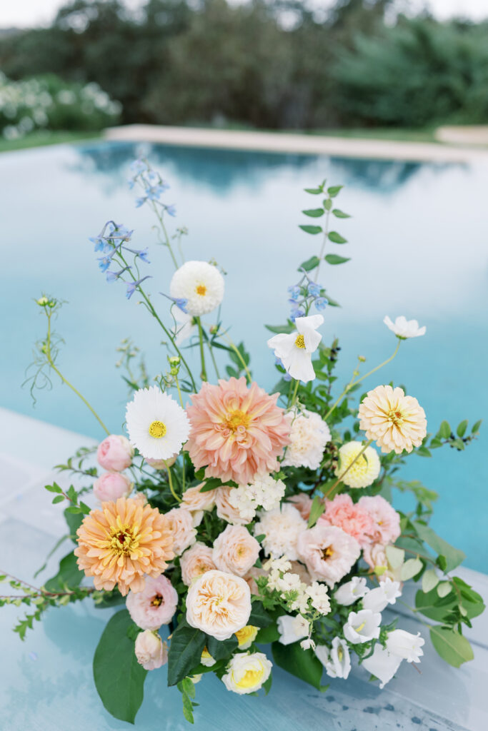 Outdoor ceremony at Eagle Oak Ranch with vineyard views in Paso Robles