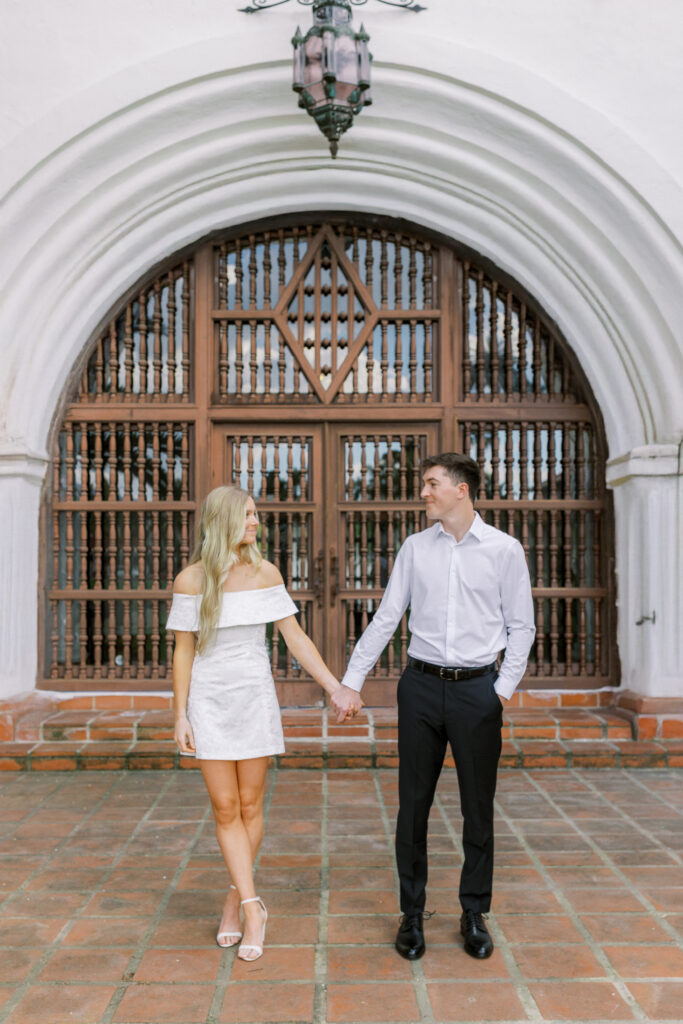 Santa Barbara Courthouse Engagement Session 