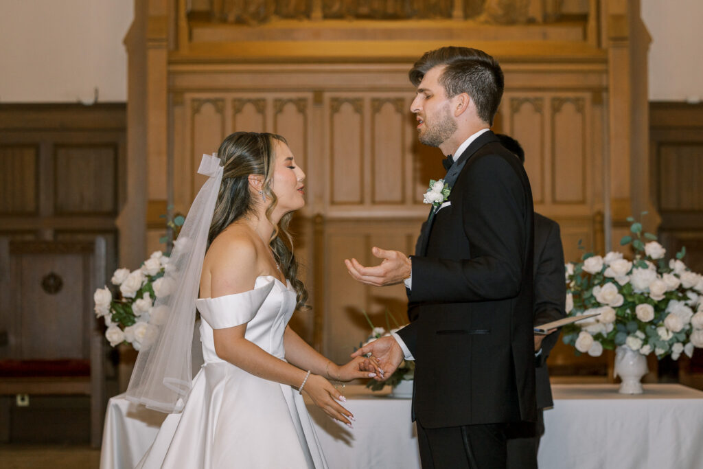 Timeless Ceremony portraits captured by Marin wedding photographer Shannon Bryn Photo at University Redlands Marin