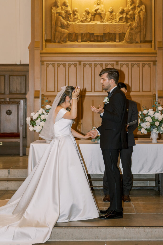 Timeless Ceremony portraits captured by Marin wedding photographer Shannon Bryn Photo at University Redlands Marin