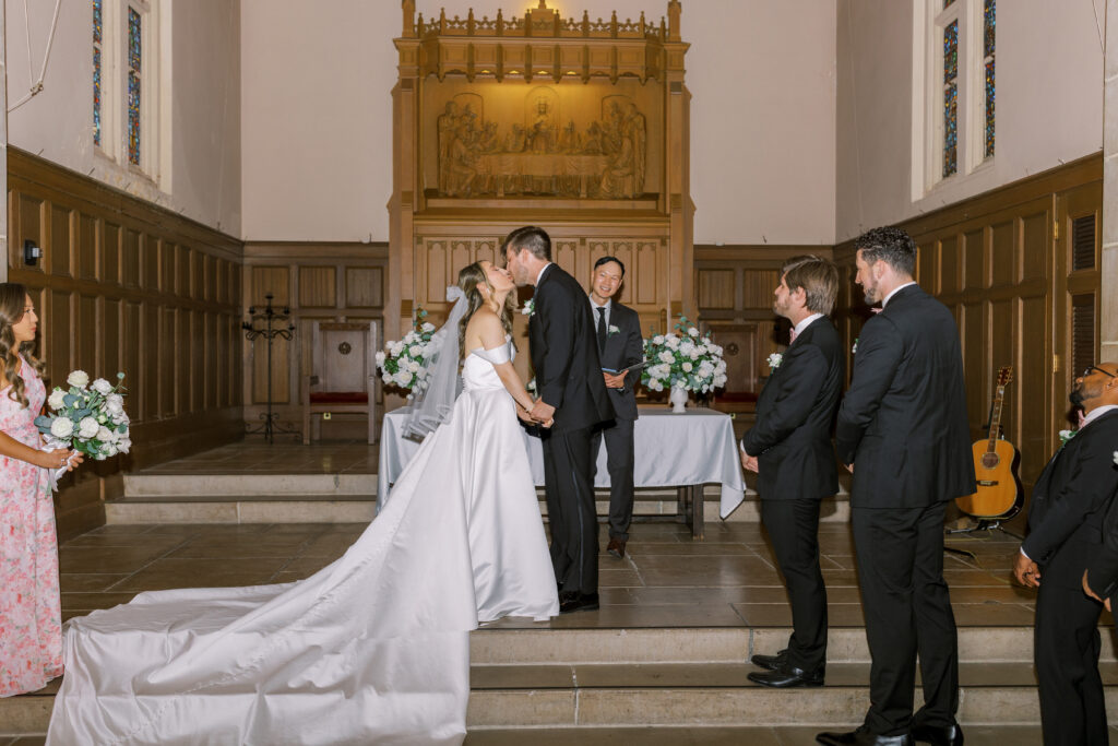 Timeless Ceremony portraits captured by Marin wedding photographer Shannon Bryn Photo at University Redlands Marin
