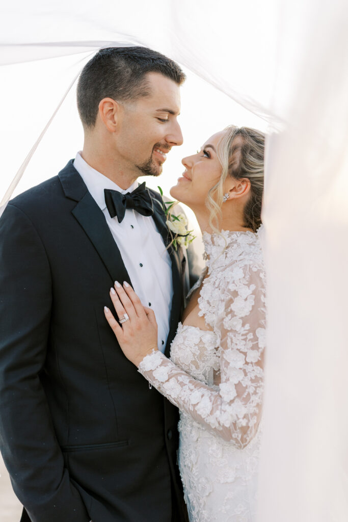 Golden hour couples portraits by shannon bryn photo glowing at dusk at The Margaux in Madera, California