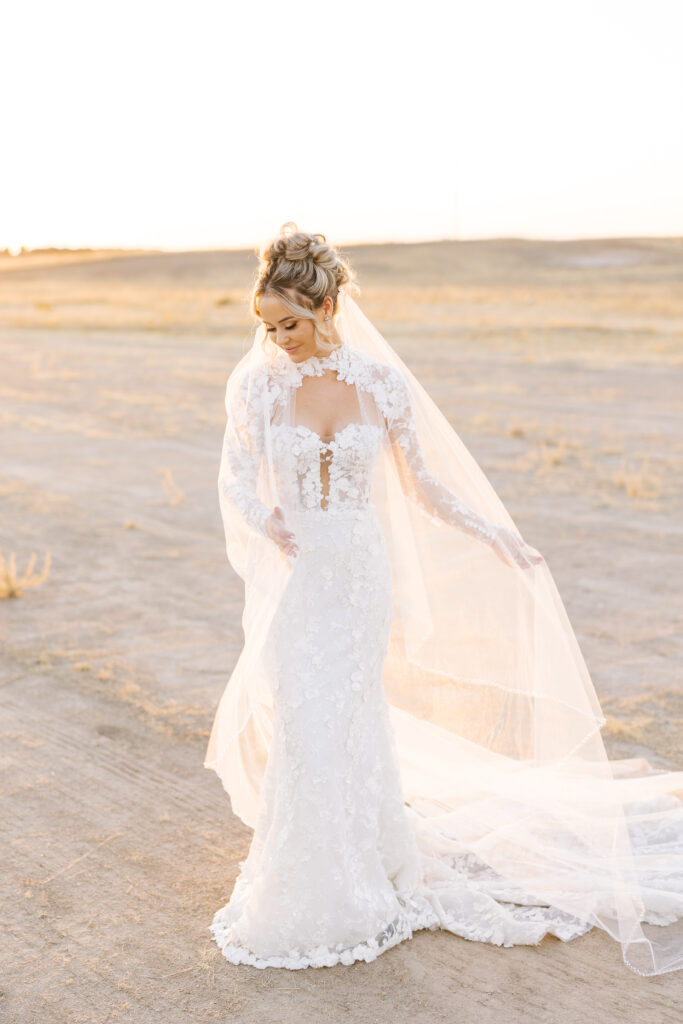 Golden hour couples portraits by shannon bryn photo glowing at dusk at The Margaux in Madera, California