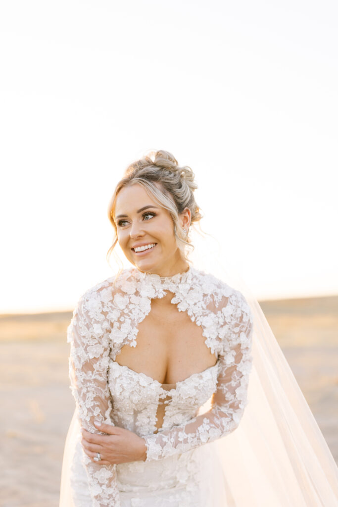 Golden hour couples portraits by shannon bryn photo glowing at dusk at The Margaux in Madera, California