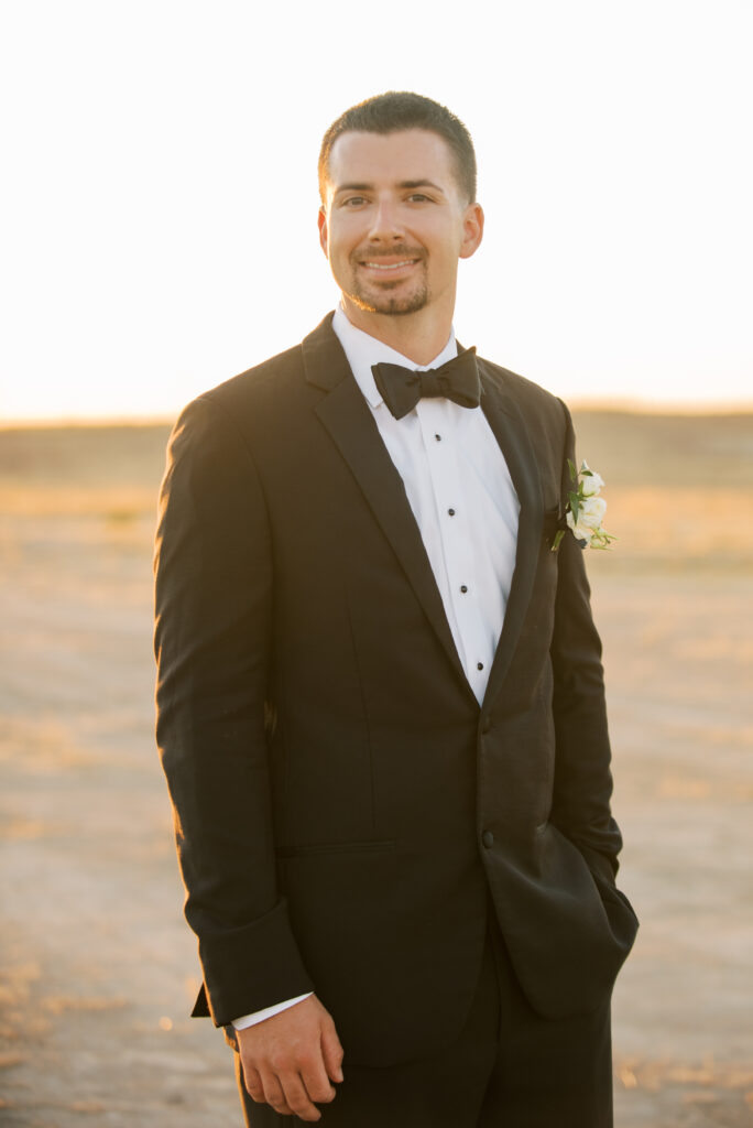 Golden hour couples portraits by shannon bryn photo glowing at dusk at The Margaux in Madera, California