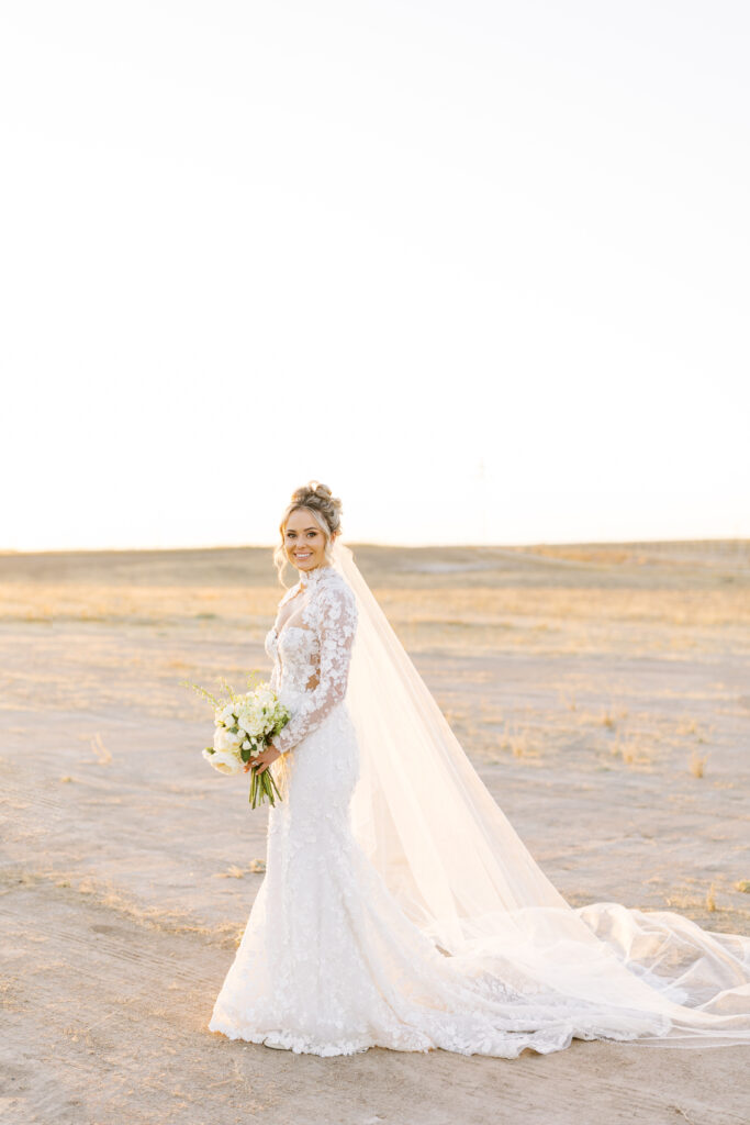 Golden hour couples portraits by shannon bryn photo glowing at dusk at The Margaux in Madera, California