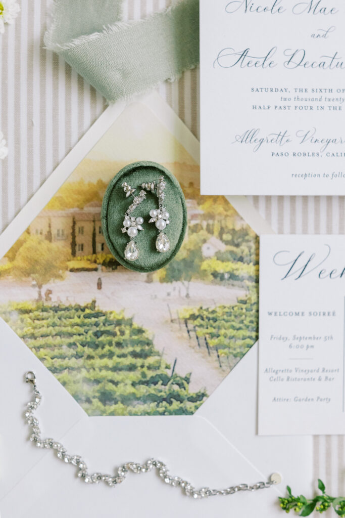Luxury Wedding Invitation Suite Santa Barbara Wedding photographer
