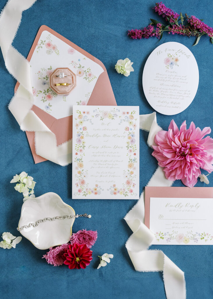 Luxury Wedding Invitation Suite Santa Barbara Wedding photographer