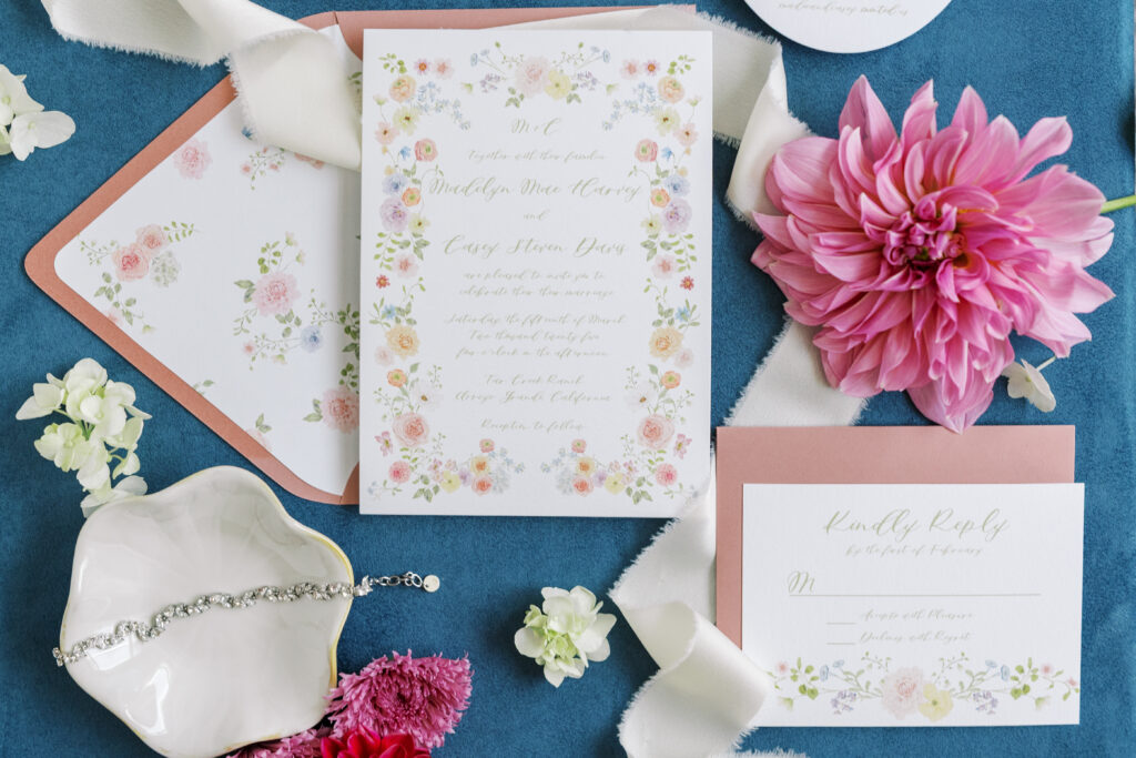 Luxury Wedding Invitation Suite Santa Barbara Wedding photographer