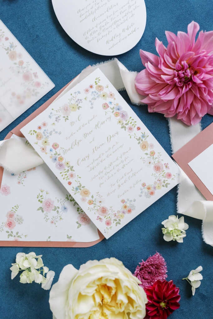 Luxury Wedding Invitation Suite Santa Barbara Wedding photographer