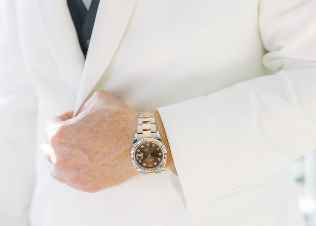 Groom’s details for a luxury San Francisco wedding at One Sansome