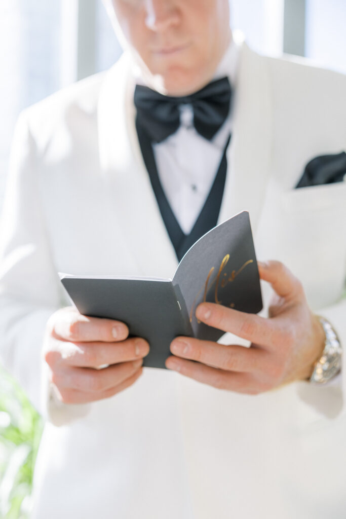 Groom’s details for a luxury San Francisco wedding at One Sansome