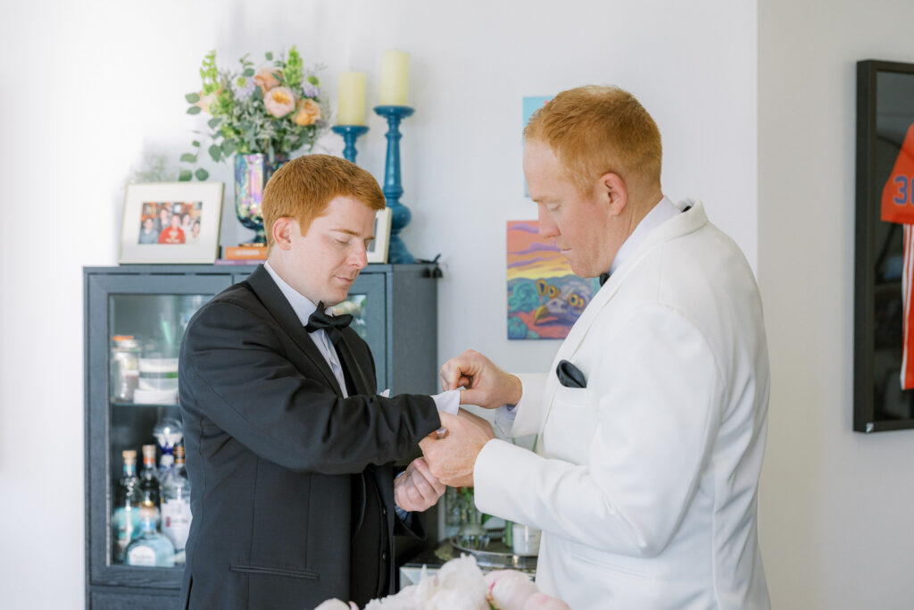 Groom’s details for a luxury San Francisco wedding at One Sansome