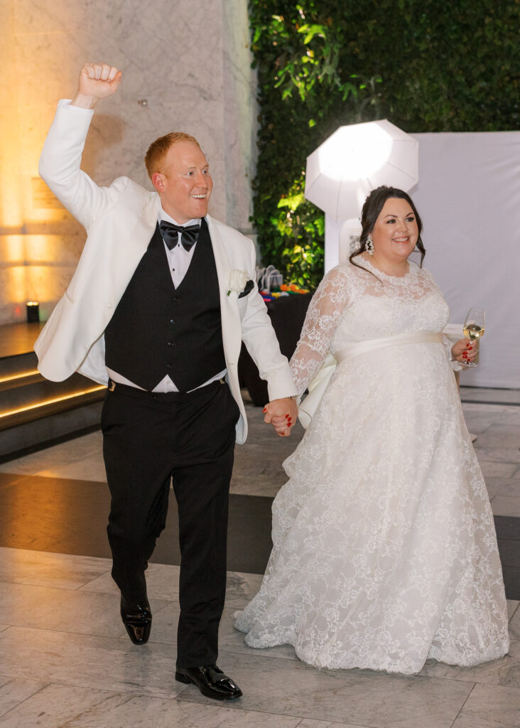 Bride and groom night photos at their luxury downtown San Francisco wedding