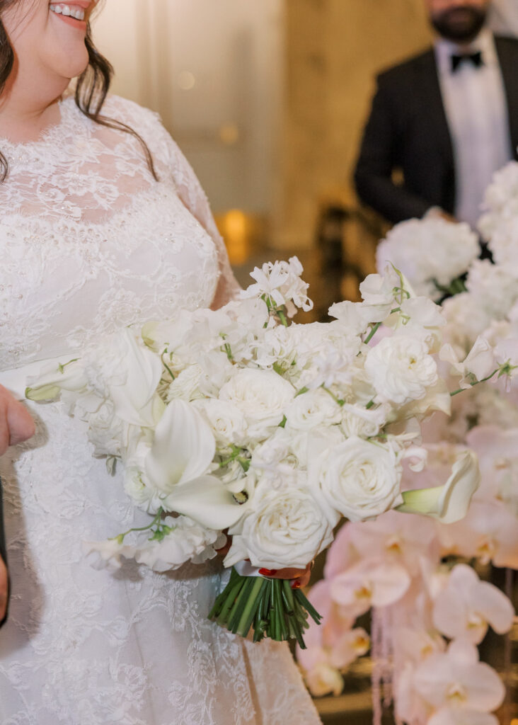 Guests seated for a Conservatory at One Sansome wedding ceremony in downtown SF