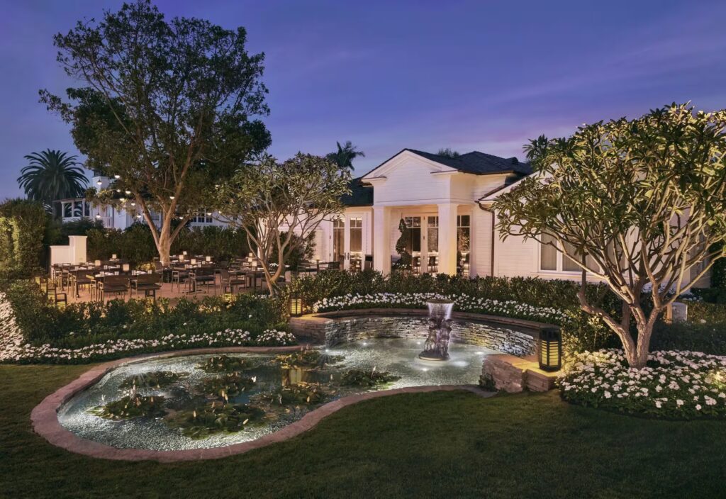 Mediterranean-inspired oceanfront lawn at Rosewood Miramar Beach wedding