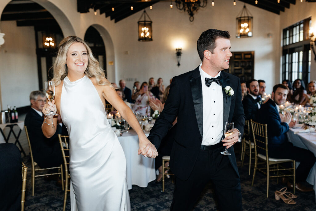 Golden hour wedding portraits at Sequoyah Country Club