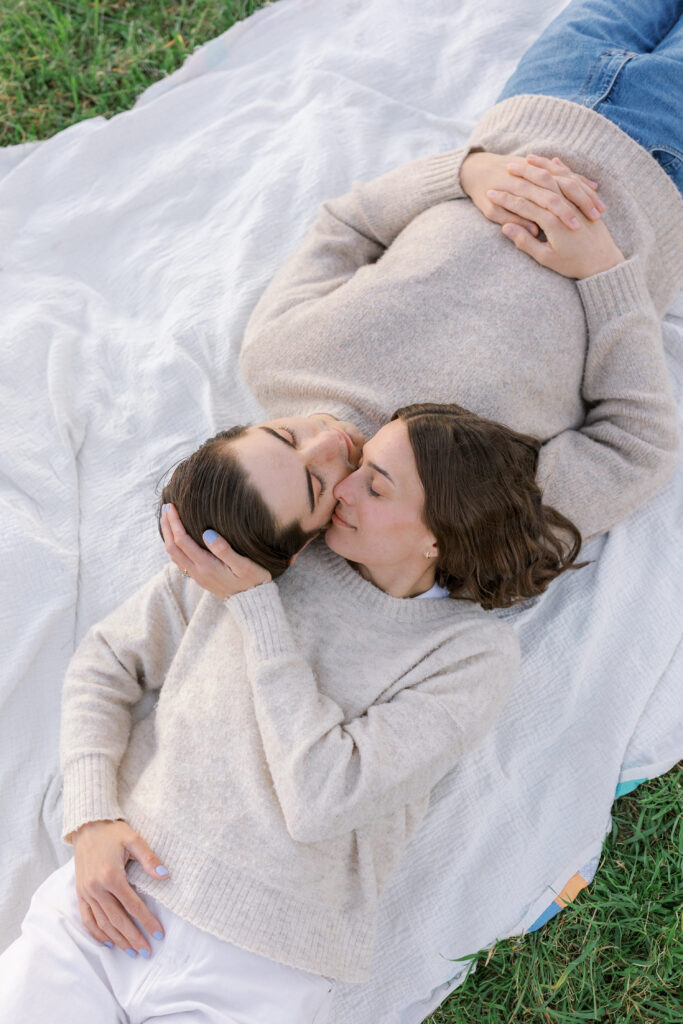 Romantic engagement portraits in the Livermore hills featuring soft light and natural movement