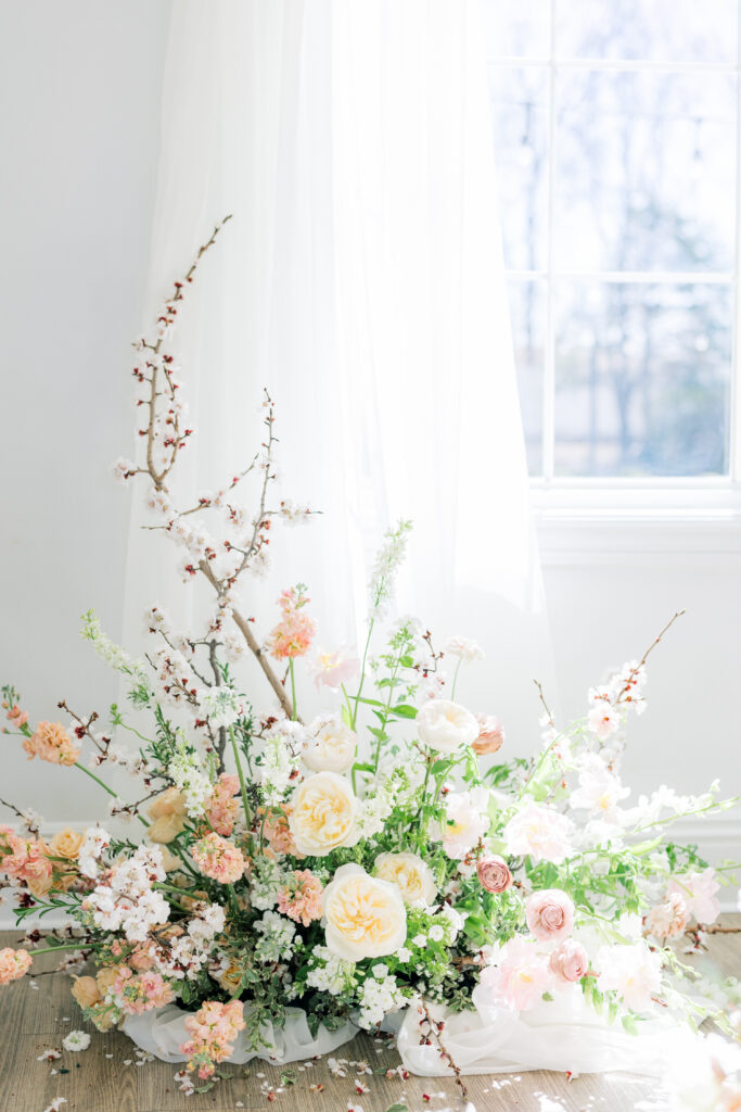 Magnolia Event Center Utah wedding editorial ceremony setup