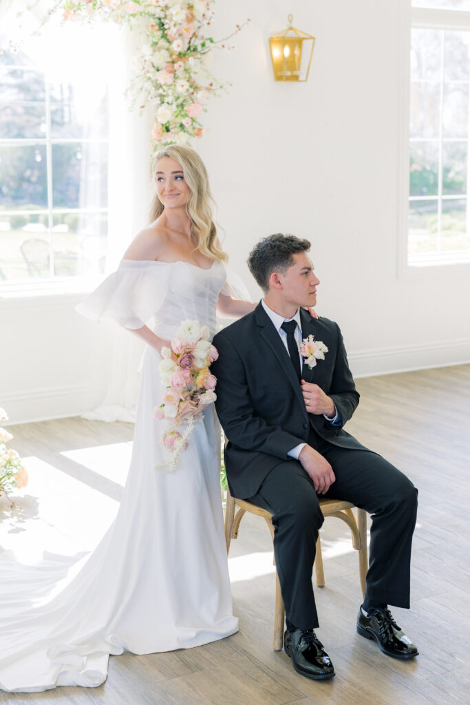 Spring Blush Wedding colors at Magnolia Event Center in South Jordan Utah