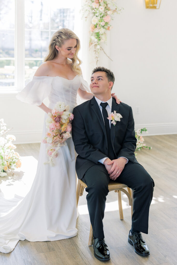 Spring Blush Wedding colors at Magnolia Event Center in South Jordan Utah