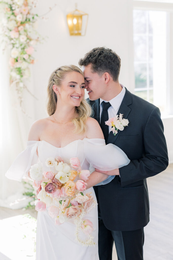 Spring Blush Wedding colors at Magnolia Event Center in South Jordan Utah