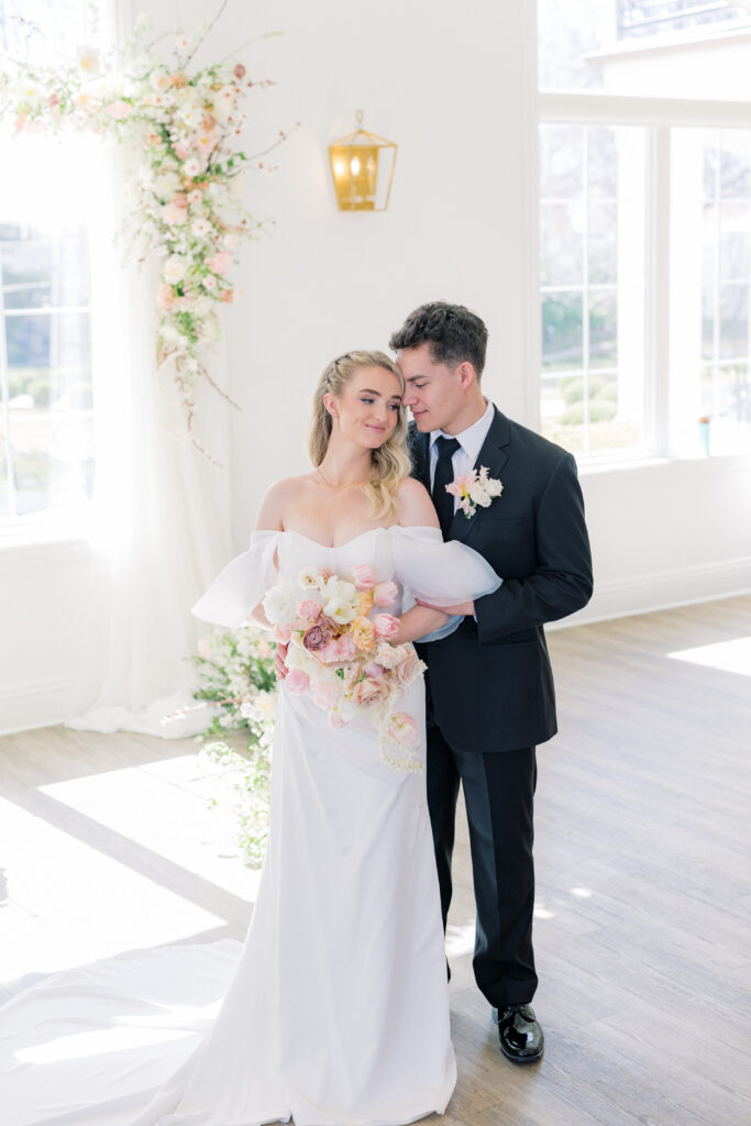 Spring Blush Wedding colors at Magnolia Event Center in South Jordan Utah