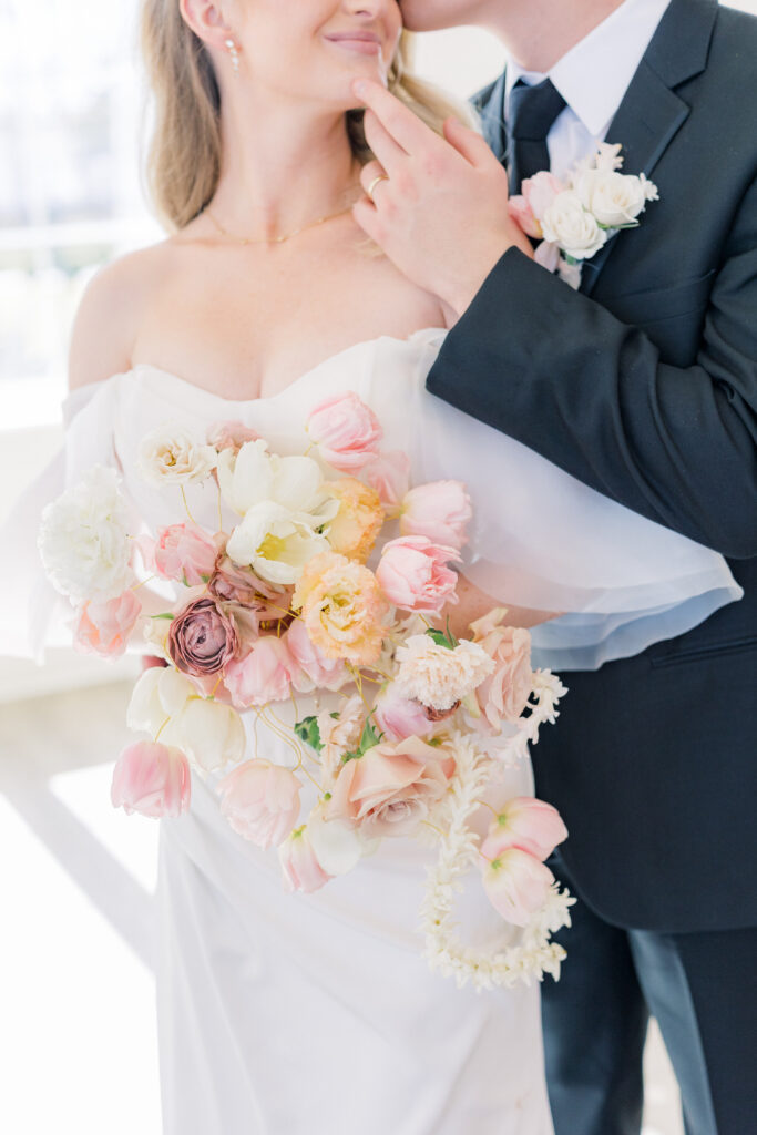 Spring Blush Wedding colors at Magnolia Event Center in South Jordan Utah