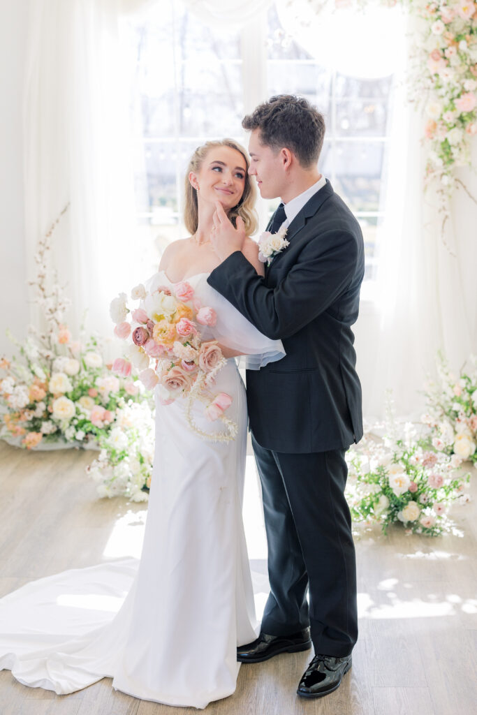 Spring Blush Wedding colors at Magnolia Event Center in South Jordan Utah